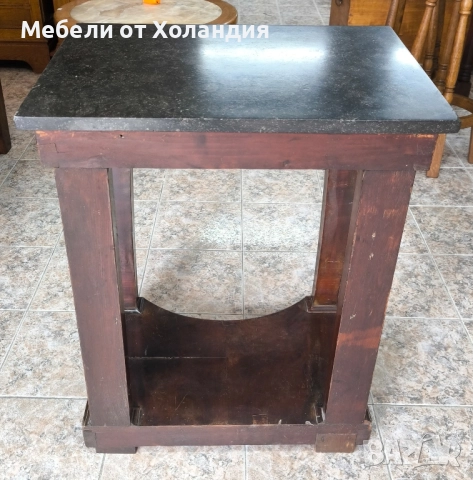 Старинна конзолна масичка с гранитен плот, снимка 9 - Маси - 52465283