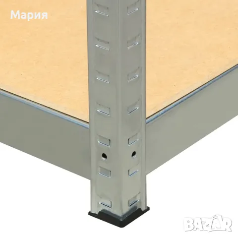 Метален гаражен стелаж HÖGLER 180x160x60 см – 4 рафта, до 1200 кг, поцинкована стомана, снимка 3 - Стелажи и щандове - 55708932