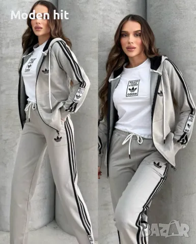 Adidas дамски екип 3 части висок клас реплика, снимка 6 - Спортни екипи - 49225218