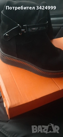 дамски ботуши велур, снимка 2 - Дамски боти - 52713063