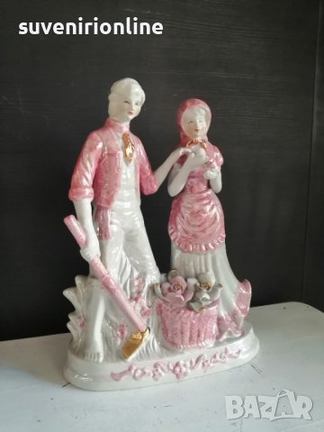 стара порцеланова статуетка двойка, снимка 3 - Статуетки - 40591330