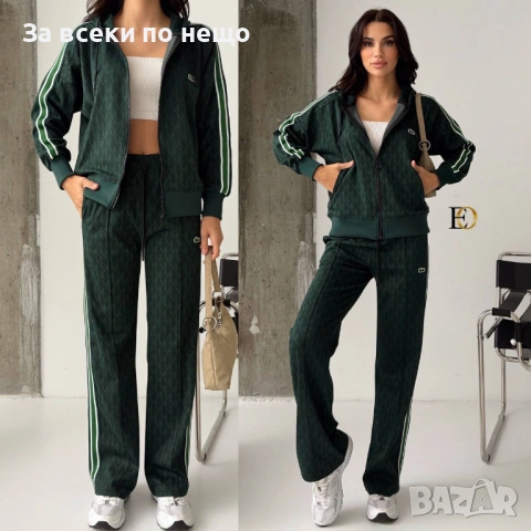 Lacoste Дамски Спортен Комплект🔝Дамски Спортен Екип Лакост - Различни Цветове Код SK959, снимка 4 - Спортни екипи - 53730073
