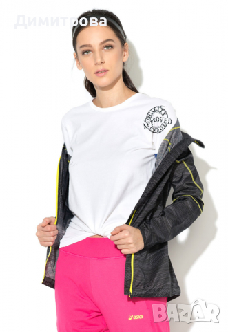 Asics Олекотено спортно яке Fuji в черно ветровка