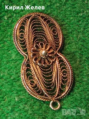 СТАРИНЕН ФИЛИГРАНЕН СРЕБЪРЕН МЕДАЛЬОН СРЕБРО ВИСОКА ПРОБА ХУДОЖЕСТВЕНА РЪЧНА МАЙСТОРСКА РАБОТА 49349, снимка 15 - Антикварни и старинни предмети - 49551698