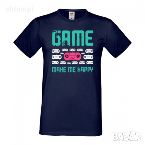 Мъжка тениска Game Make Me Happy, снимка 9 - Тениски - 36193160