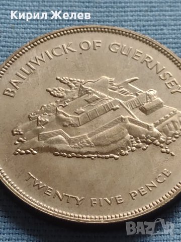 Монета 25 пенса 1977г. Великобритания 25г. От възкачването на Кралица Елизабет втора 40432, снимка 8 - Нумизматика и бонистика - 42697749
