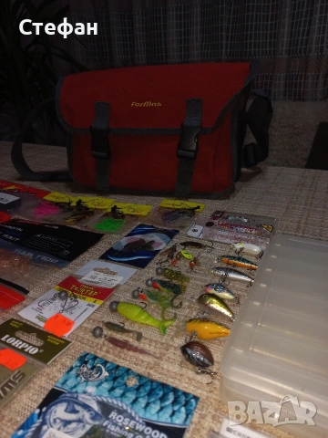 Чанта с примамки за пъстърва, кефал и костур, снимка 2 - Такъми - 53374379