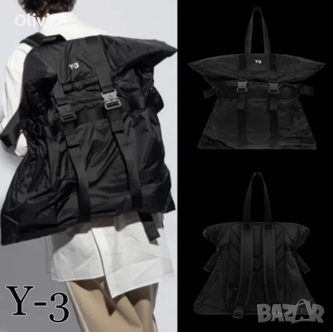 Оригинална трансформираща се чанта/раница Y-3 Convertible Crossbody Bag Yohji Yamamoto, снимка 7 - Раници - 55884492
