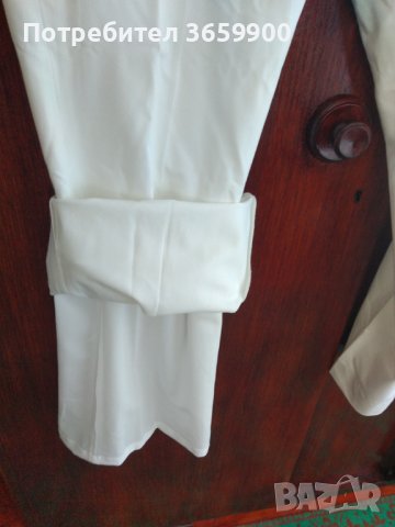 Дамски бял панталон с хастар, размер 8USA, снимка 5 - Панталони - 41063785