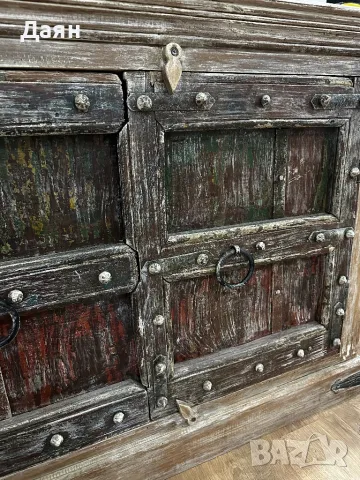 Старинен индийски масивен бюфет , снимка 14 - Бюфети - 49082795