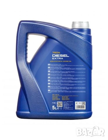 Моторно масло MANNOL DIESEL EXTRA 10W-40 5L., снимка 2 - Аксесоари и консумативи - 53793176