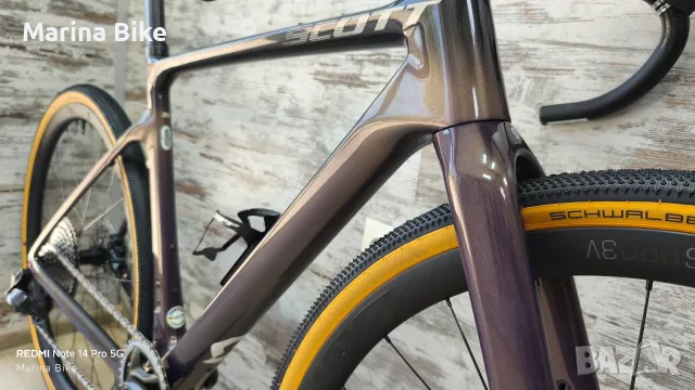 Карбонов Gravel/шосеен велосипед Scott Addict 20 Gravel SRAM Force AXS D1 XPLR Aeolus Pro 3V | S , снимка 12 - Велосипеди - 55706878