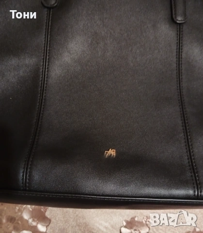 ANNA FIELD Оригинал Нова Кожена Дамска Голяма Чанта с Кожен Несесер, снимка 10 - Чанти - 53759537