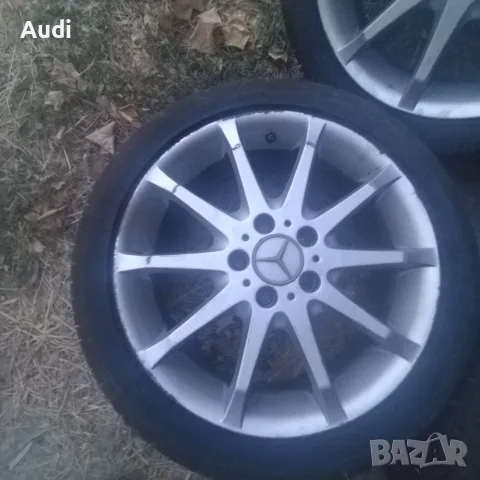 Комплект джанти с гуми 17 цола за Mercedes Benz Алуминиеви джанти 17 цола 7J ET49, снимка 4 - Гуми и джанти - 55710428