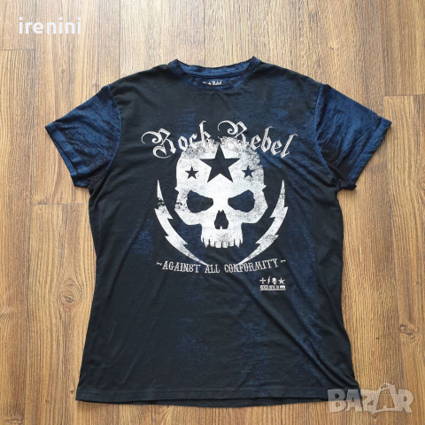 Страхотна мъжка тениска  ROCK LABEL  размер XL 