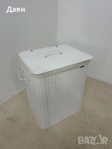 Бамбуков кош за пране SONGMICS, 120, 2 отделения