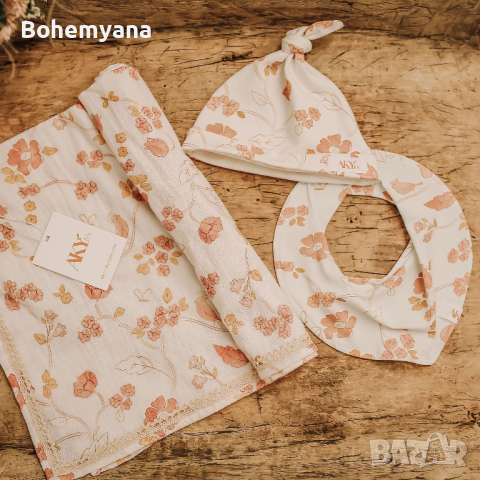 AKY Baby комплект за новородено Цветя, снимка 1