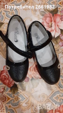 Официални черни обувки - 27 размер, снимка 2 - Детски обувки - 33876553