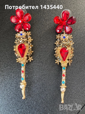 Обеци на дизайнерката Анелия Милчева, снимка 3 - Обеци - 52365323