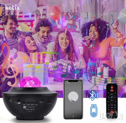 Нощна лампа,проектор, снимка 4 - Детски нощни лампи - 48686951