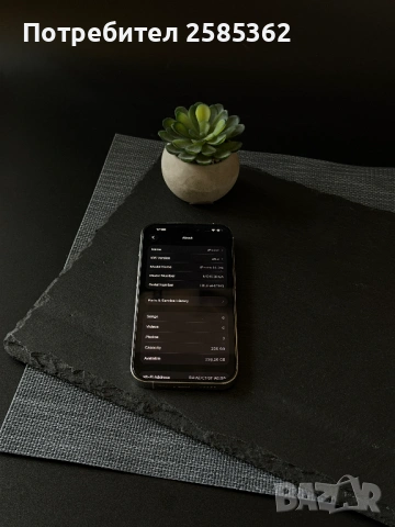 iPhone 14 Pro 256GB  Silver / 100% Батерия / Перфектен технически, снимка 2 - Apple iPhone - 53758118