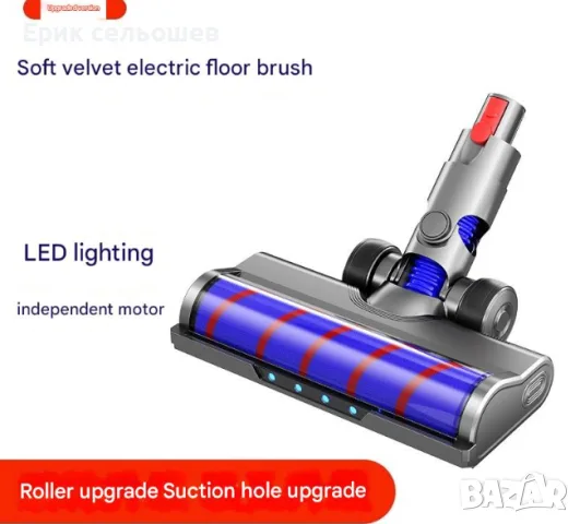Мека ролкова глава за Dyson V10 Digital Slim / V12 Detect Slim