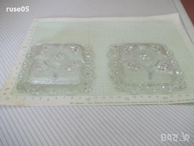 Лот от 2 бр. стъклени свещника за една свещ, снимка 5 - Колекции - 51634860