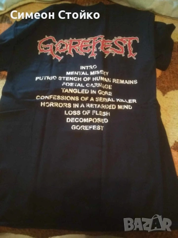 Тениска на Gorefest , снимка 2 - Тениски - 53497278
