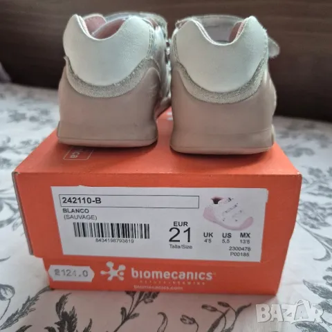Обувки Биомеханикс за момиче естествена кожа, 21 номер, снимка 4 - Бебешки обувки - 50055235