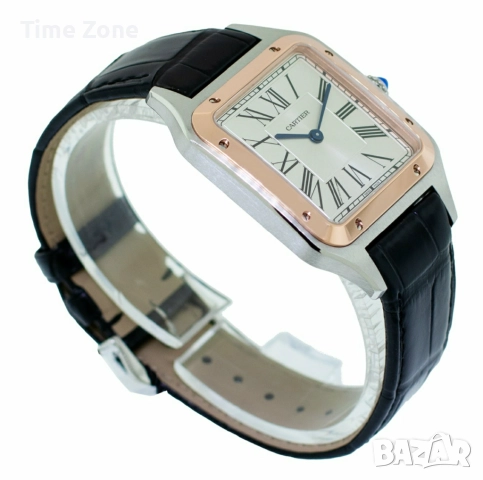 Cartier Santos - Dumont 38mm SWISS Movement Steel Rose Gold Дамски / Унисекс Различни Варианти, снимка 8 - Дамски - 52996801