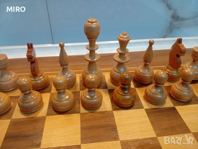 Шах с дървени фигури, снимка 9 - Шах и табла - 52643195