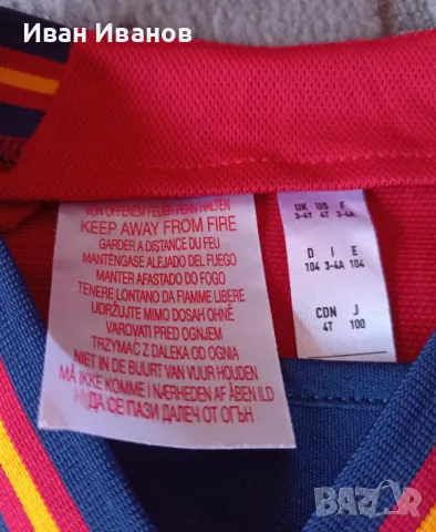 Оригинална детска тениска на Испания - размер 104, снимка 11 - Детски тениски и потници - 47330456