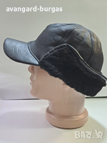 Мъжка шапка - телешка кожа с външни или -212, снимка 4 - Шапки - 52205717