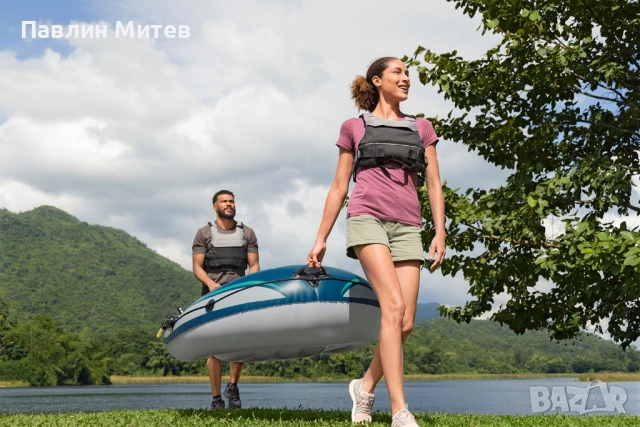 Нова надуваема лодка  Bestway®  Hydro Force® raft -set Trek™ X2 232 x 118 x 37 cm, снимка 6 - Воден транспорт - 53042667