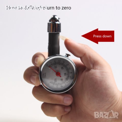 Манометър 0.5÷7.5 бара, снимка 3 - Аксесоари и консумативи - 41680635