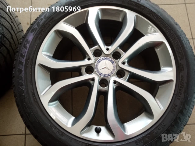 4бр. ал. джанти Mercedes C (оригинални) 5x112 , 7x 17 , ET48,5, снимка 3 - Гуми и джанти - 50615309