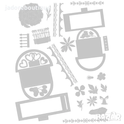 Sizzix Thinlits Щанци за изрязване и релеф различни видове, снимка 6 - Други - 50502177