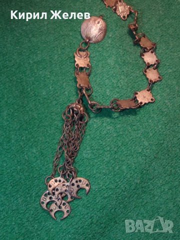 19 ВЕК ВЪЗРОЖДЕНСКИ НАКИТ СРЕБРО САЧАН ОРНАМЕНТИКА РЪЧНА ИЗРАБОТКА КУЧКА ОСМАНСКА ЗАБОДКА БИЖУ 26448, снимка 18 - Антикварни и старинни предмети - 34884075