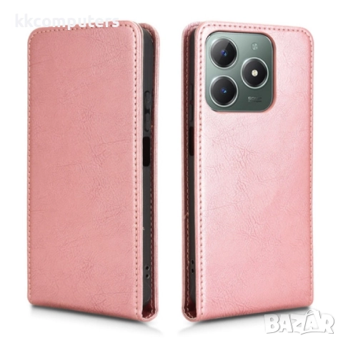 Realme Note 60 Flip2 Кожен Калъф и Скрийн Протектор, снимка 3 - Калъфи, кейсове - 52732307