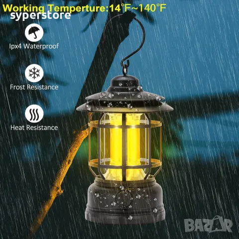 Лампа за къмпинг, с акумулаторна батерия Digital One SP01063, къмпинг лампа