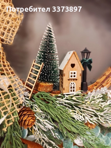 Ръчно изработени коледни венци и декорации, снимка 4 - Декорация за дома - 52433111