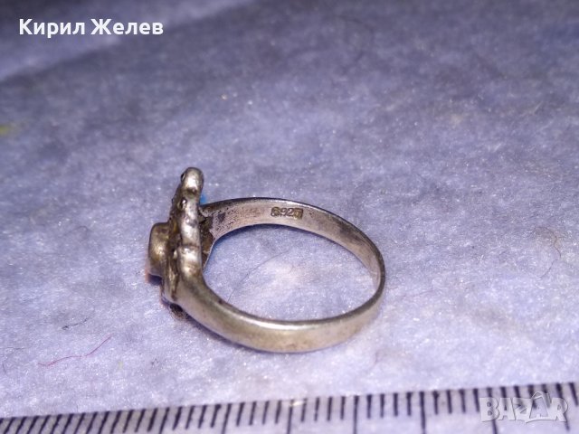 СТАР СРЕБЪРЕН ПРЪСТЕН СРЕБРО 925 с ПРАЗНО ГНЕЗДО За ВГРАЖДАНЕ на СКЪПОЦЕНЕН КАМЪК 34415, снимка 8 - Антикварни и старинни предмети - 39654073