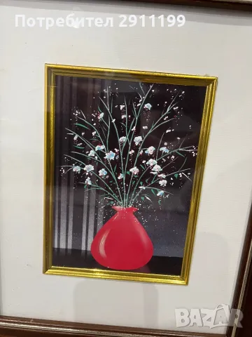 Картина с цветя, комплект от две, снимка 7 - Картини - 49921137