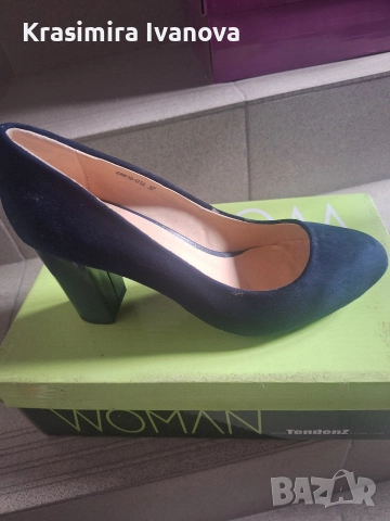 обувки син велур Мегияс 