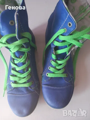 Детски високи кожени кецове, снимка 2 - Кецове - 50397522