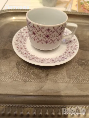 Рядък и нежен сервиз за кафе - Китка, снимка 2 - Сервизи - 48776190