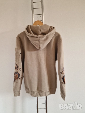 Страхотен мъжки суитчър ALPHA INDUSTRIES размер М , снимка 10 - Суичъри - 53755011