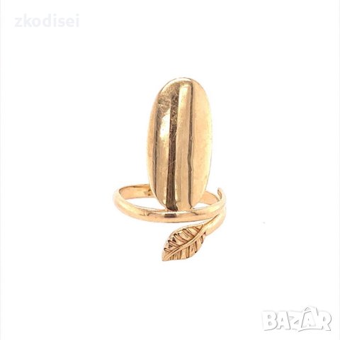 Златен дамски пръстен 2,87гр. размер:54 14кр. проба:585 модел:18271-1, снимка 1 - Пръстени - 41565001
