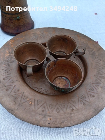 Меднен сервиз, снимка 4 - Антикварни и старинни предмети - 47129380