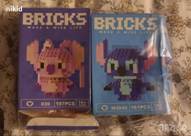 човече Стич Stitch Лило части тип лего конструктор строител играчка, снимка 9 - Рисуване и оцветяване - 20528166